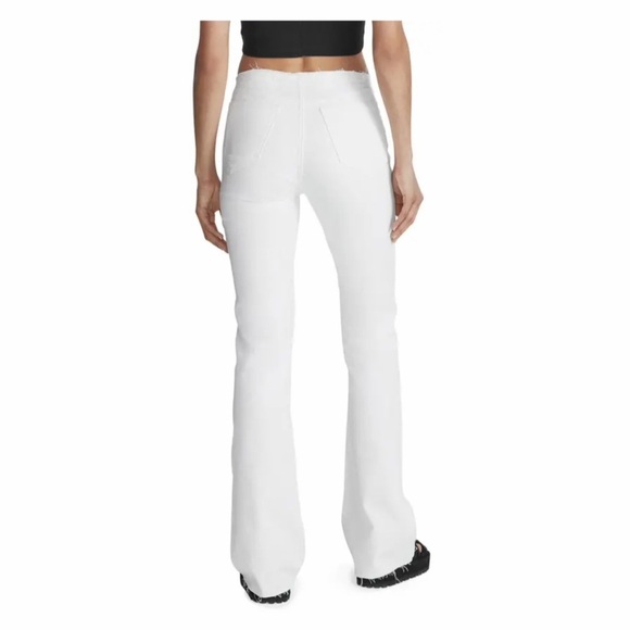 Rag & Bone Low Rise Flare Kinsley Jeans in Optic White. - Picture 2 of 10